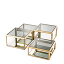 Brass Coffee Table Set (4) Callum