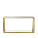 Slim Brass Console Table Callum