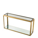 Slim Brass Console Table Callum