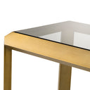 Slim Brass Console Table Callum