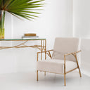 Brass Branch Console Table Antico