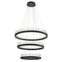 Bronze Crystal Glass Chandelier Randall