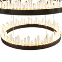 Bronze Crystal Glass Chandelier Randall