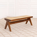 Brown Rattan Bench Arnaud
