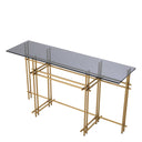 Smoked Glass Console Table