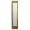 Vintage Brass Rectangular Mirror Magenta