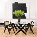 Rattan Cane Dining Armchair Aristide