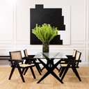 Rattan Cane Dining Armchair Aristide