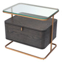 Oak Veneer Nightstand Augusto