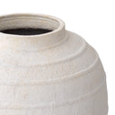 White Handmade Clay Vase Romane