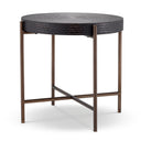 Round Gunmetal Side Table Nikos