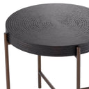 Round Gunmetal Side Table Nikos