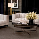 Round Gunmetal Coffee Table Nikos