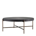 Round Gunmetal Coffee Table Nikos
