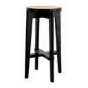 Black Rattan Bar Stool Dareau