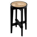 Black Rattan Bar Stool Dareau