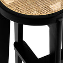 Black Rattan Bar Stool Dareau