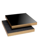 Brass Rim Coffee Table Shelton