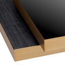 Brass Rim Coffee Table Shelton