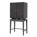 Oak Storage Wine Cabinet Dimitros