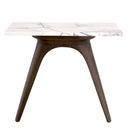 White Marble Side Table Borre