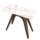 White Marble Side Table Borre