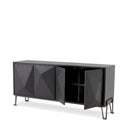 Brown Oak Media Cabinet Highland