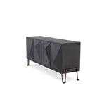 Brown Oak Media Cabinet Highland