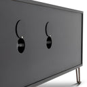 Brown Oak Media Cabinet Highland