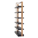 Metal Framed 6-Shelf Bookcase Geo