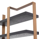 Metal Framed 6-Shelf Bookcase Geo