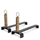 Metal Andiron Set (2) Vauxbons