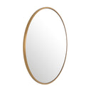Brass Frame Round Mirror Heath