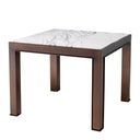Bronze Marble Side Table Tardieu