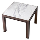 Bronze Marble Side Table Tardieu