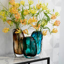 Blue Handblown Glass Vase M Sianni