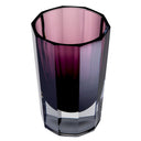 Purple Octagonal Glass Vase Chavez