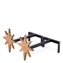Decorative Set (2) Andiron Star