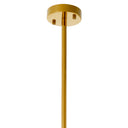 Gold Ringed Alabaster Chandelier Pearl