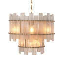 Frosted Hand-Blown Glass Chandelier Caprera