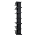 Charcoal Gray Oak Bookcase Malibu