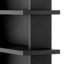Charcoal Gray Oak Bookcase Malibu
