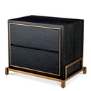 Charcoal Oak Bedside Table Hazel