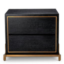 Charcoal Oak Bedside Table Hazel