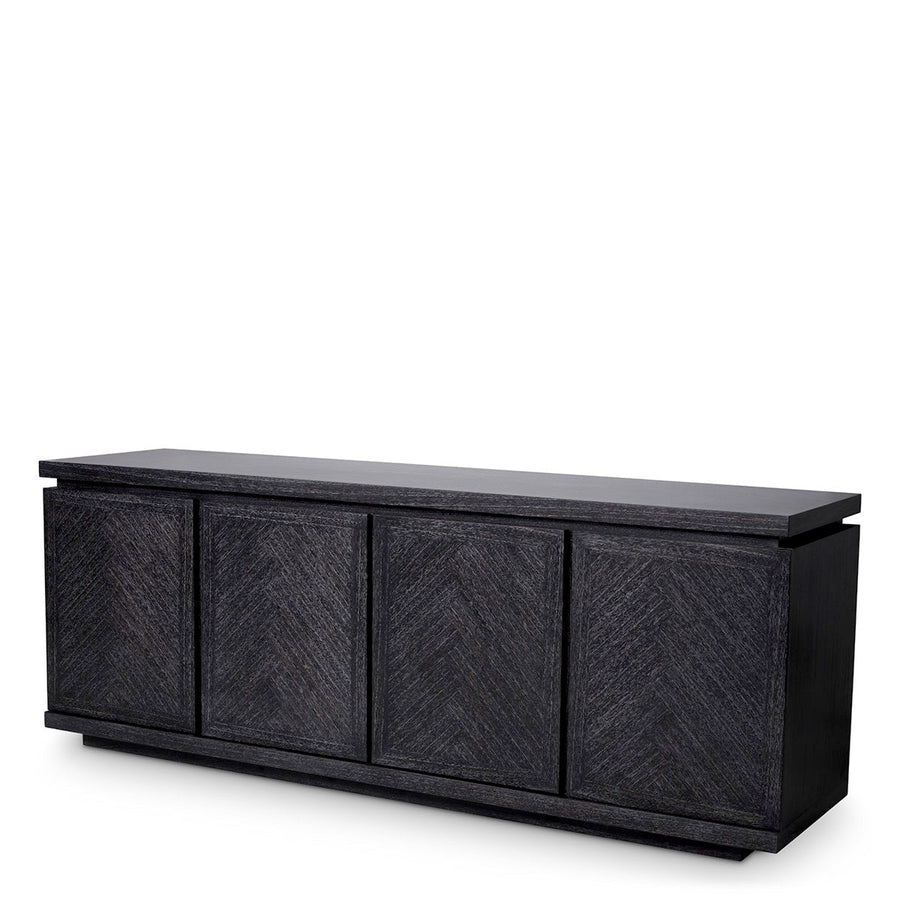 Charcoal Gray Oak Sideboard Bowen