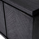 Charcoal Gray Oak Sideboard Bowen