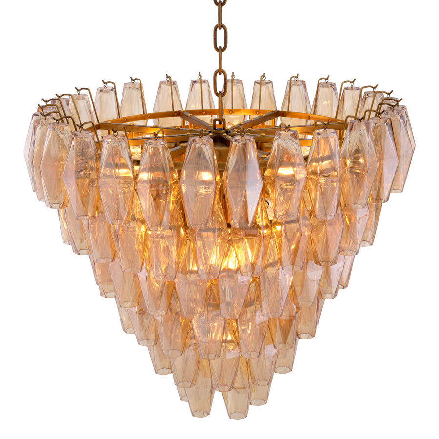 Amber Glass Chandelier S Benini