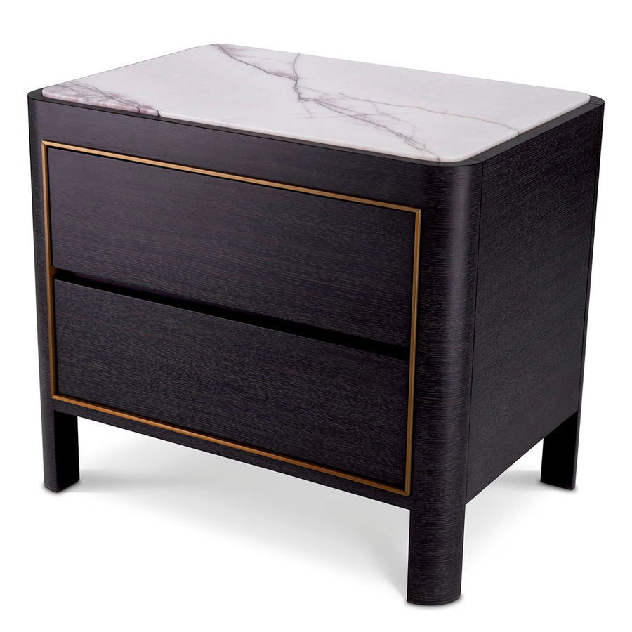 Charcoal Gray Bedside Table Corazon