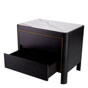 Charcoal Gray Bedside Table Corazon