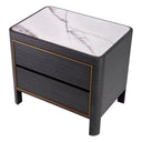 Charcoal Gray Bedside Table Corazon